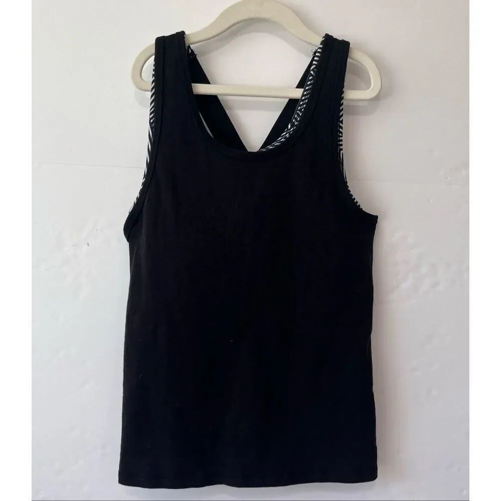 Athletic Works Black Workout Tank Top Girls Size Lg 10-12